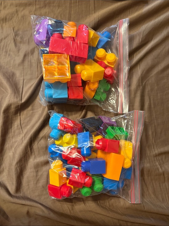 Other - 54 pieces. Colorful Interlocking Building Blocks Set for Kids - Multicolor